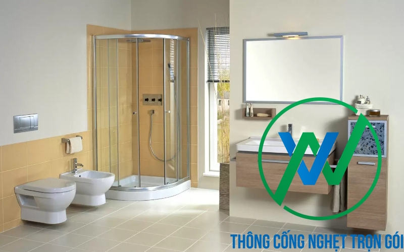 Thiết bị vệ sinh có góc bo tròn đảm bảo an toàn cho người sử dụng