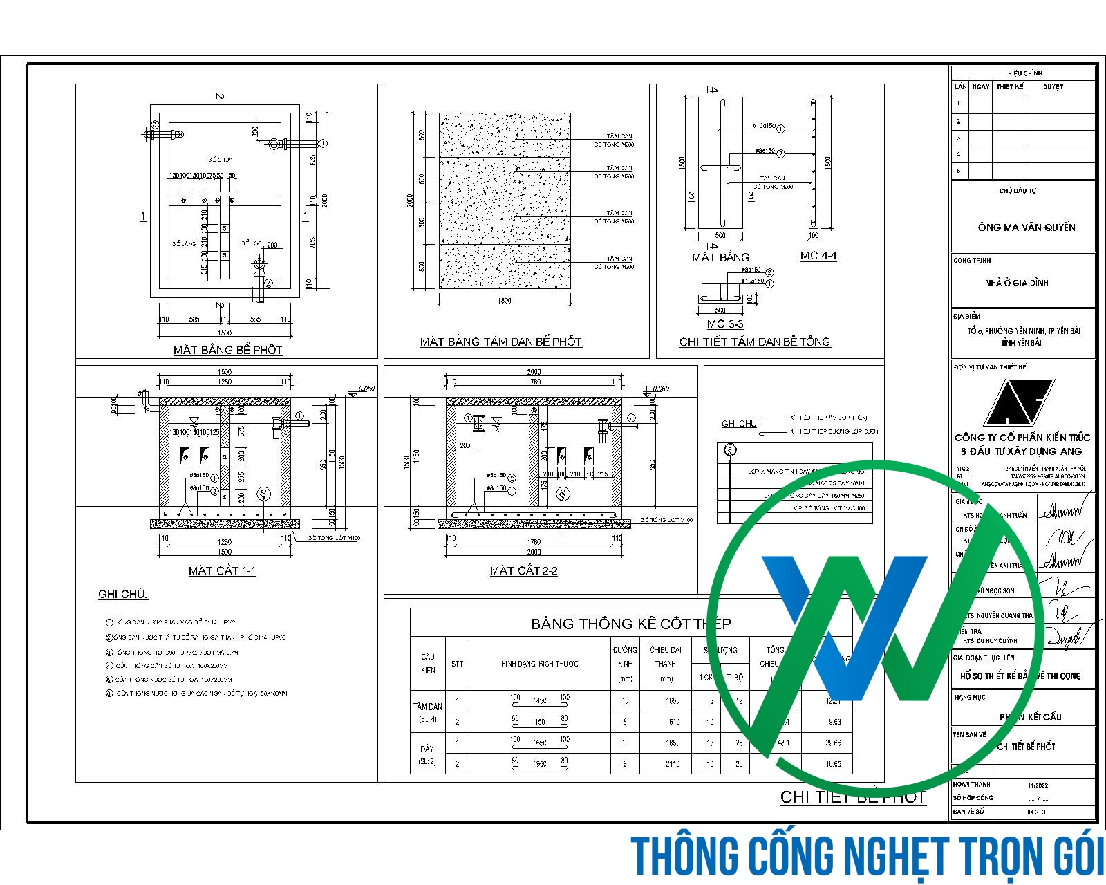 Các ký hiệu thường gặp trong bản vẽ bể phốt