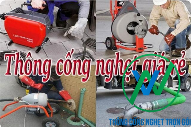 Một số phương pháp thông cống nghẹt hiện nay