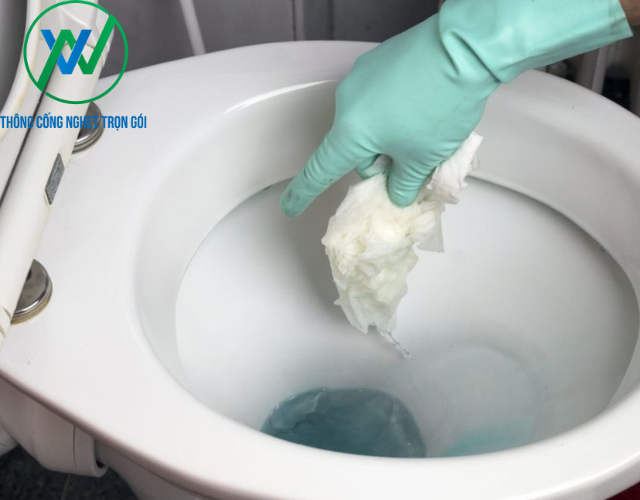 Hạn chế xả rác, giấy vệ sinh và các vật không phân hủy