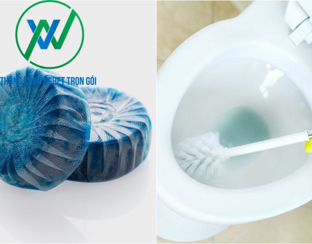 Chuẩn bị viên tẩy bồn cầu