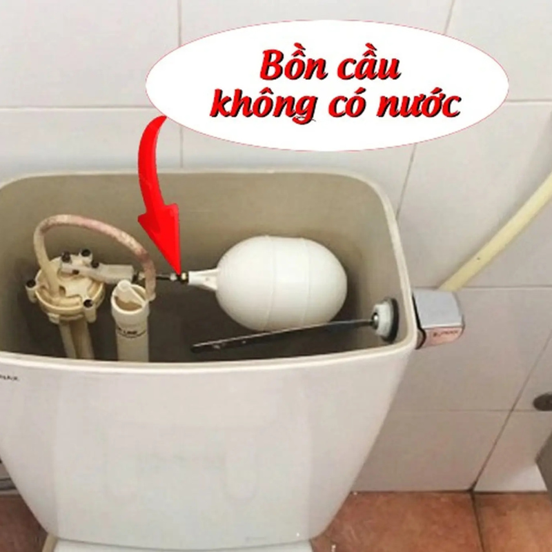 Nguyên nhân dẫn đến bồn cầu không có nước
